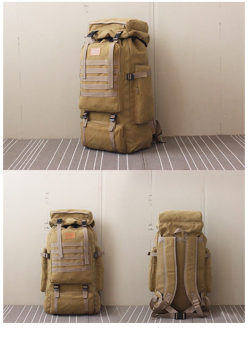 Grosses Canvas-Rucksack mit robustem Tragesystem – Bild 3 | LuxeStyle