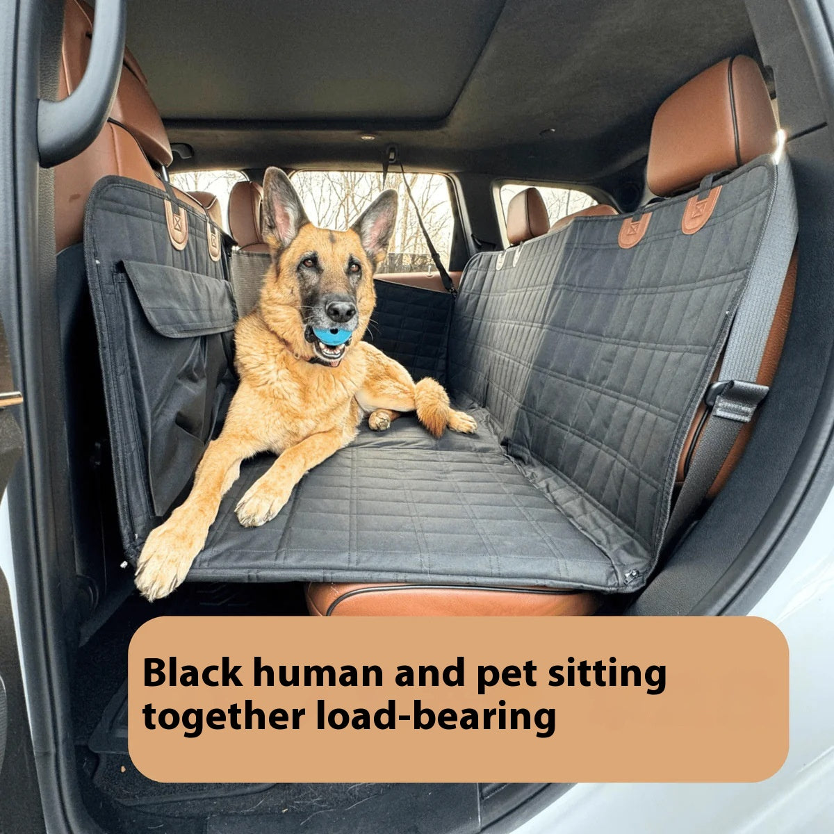 Auto-Hundematte mit erweiterter Stütze für Rücksitz