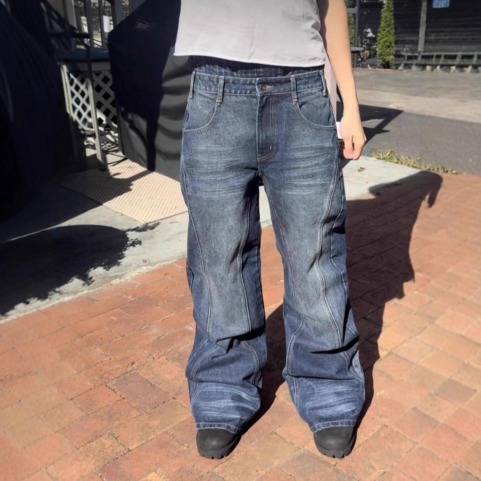 Herren Vintage Distressed Jeans