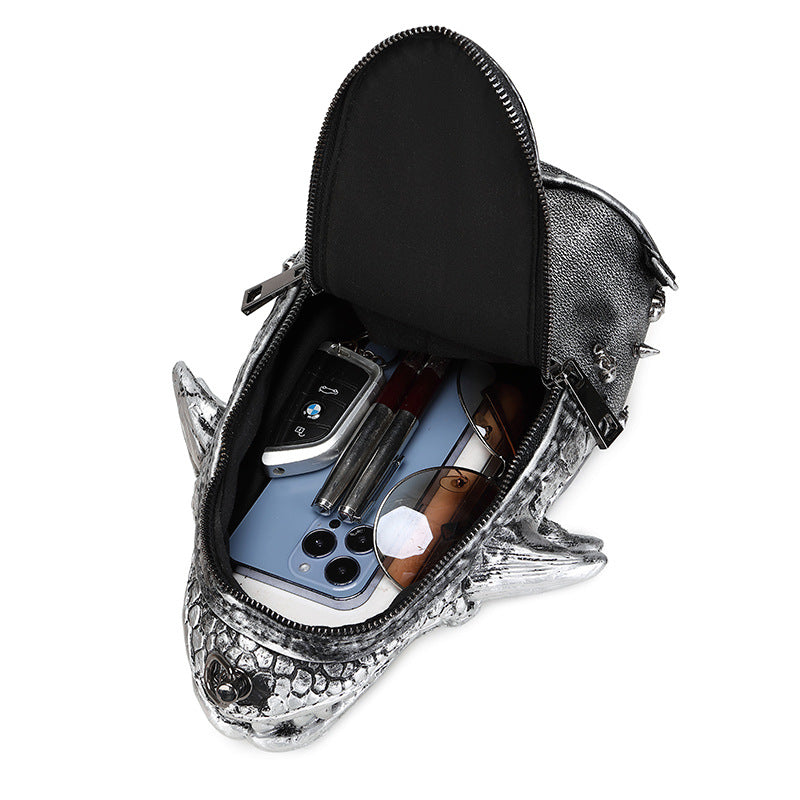 Cargobag mit Kette – Schwarz, Gold, Silber – Bild 7 | LuxeStyle