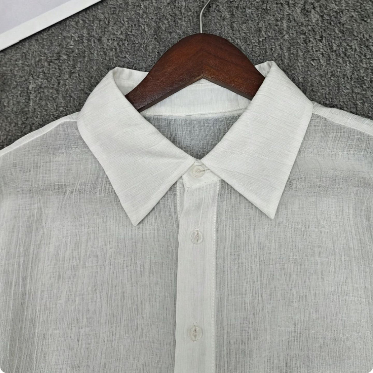 Herren Cropped Sheer Shirt – Bild 3 | LuxeStyle