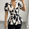 Kurzarm-Hemd mit Blumenmuster – Bild 9 | LuxeStyle