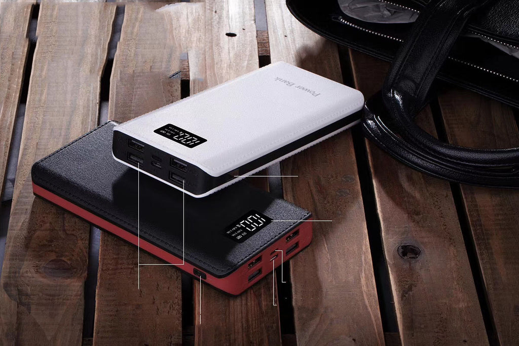 Powerbank mit 4 USB-Ausgängen, 20000 mAh | LuxeStyle