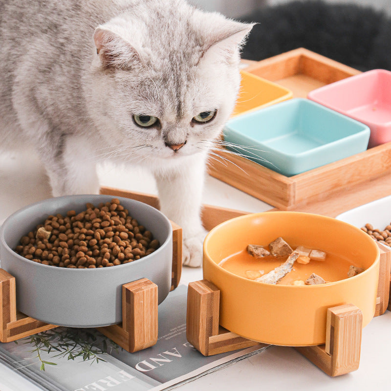 Katzenbowl mit Holzstütze – 200 ml – Bild 16 | LuxeStyle