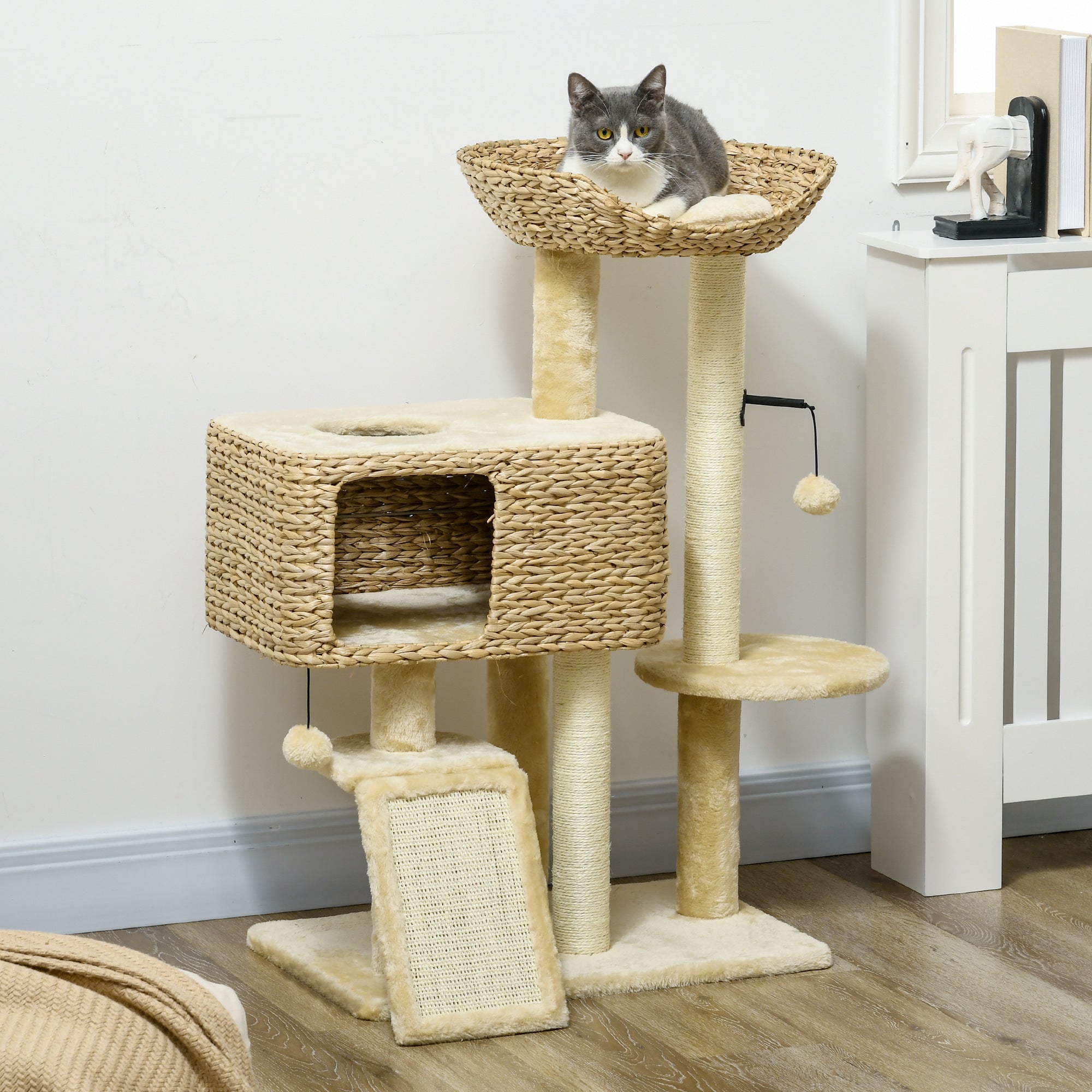 Katzenbaum mit Kratzbaum und Hängematte – Ref. CJ-2034277224929857538