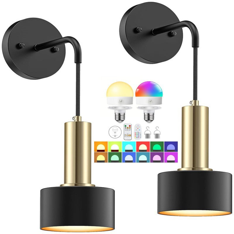 RGB-Wandleuchte ohne Bohren montiert