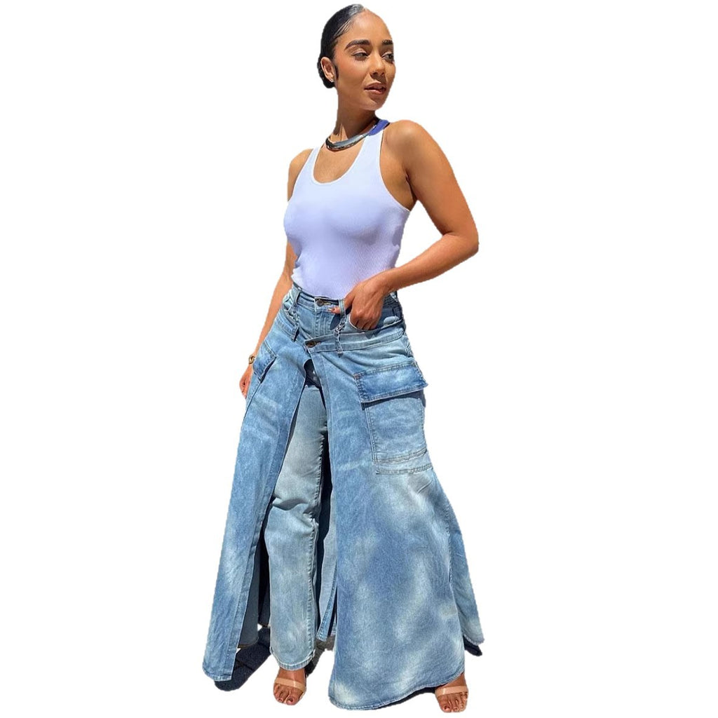 Culotte-Rock aus Denim