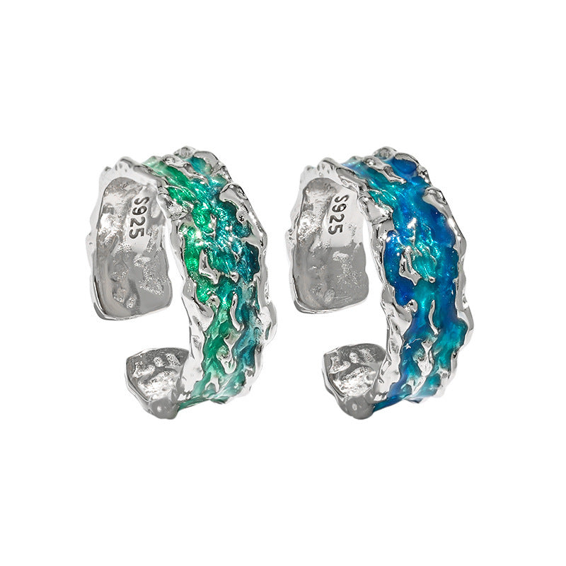 Verstellbarer Ring mit unregelmässiger Textur | LuxeStyle