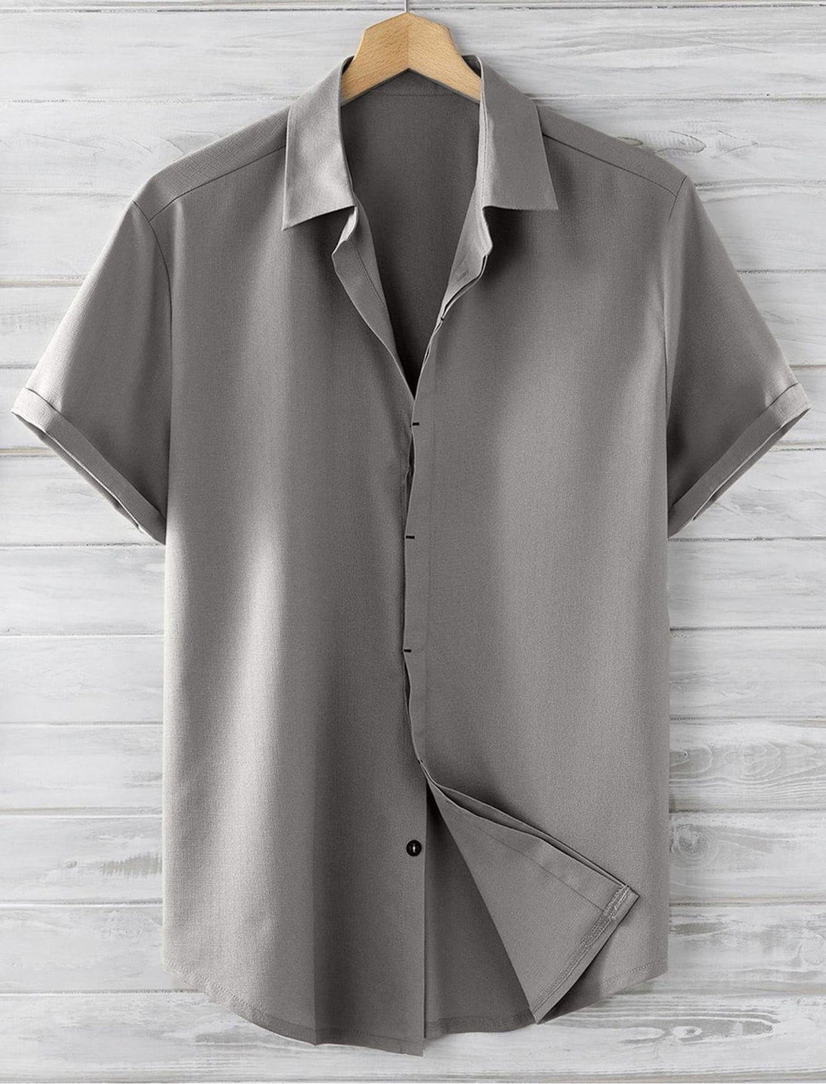Kurzarm-Shirt für Herren – locker, einfarbig – Bild 7 | LuxeStyle