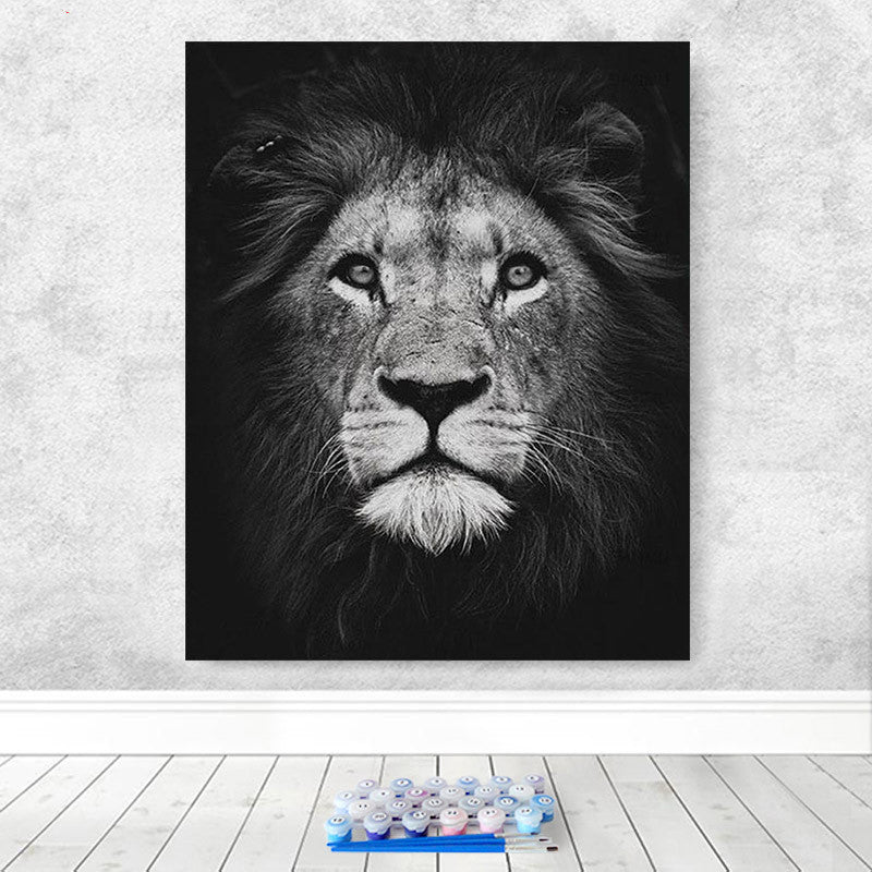 Katze Löwe Wildtier Ölgemälde – Bild 2 | LuxeStyle