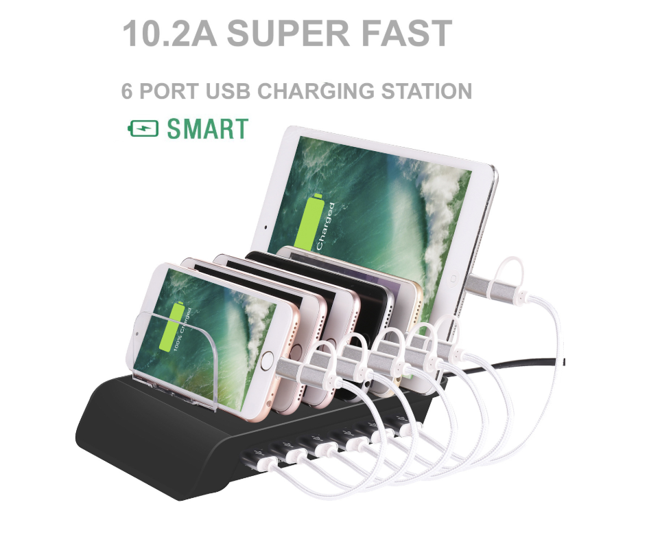 6-Port USB-Ladeständer für Mobiltelefone – Bild 6 | LuxeStyle