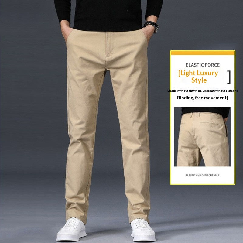 Gerade geschnittene Stretch-Freizeithose für Herren