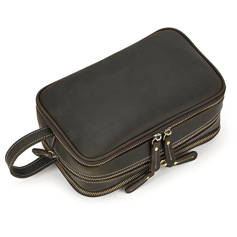 Leder Kulturbeutel mit viel Stauraum – Bild 9 | LuxeStyle
