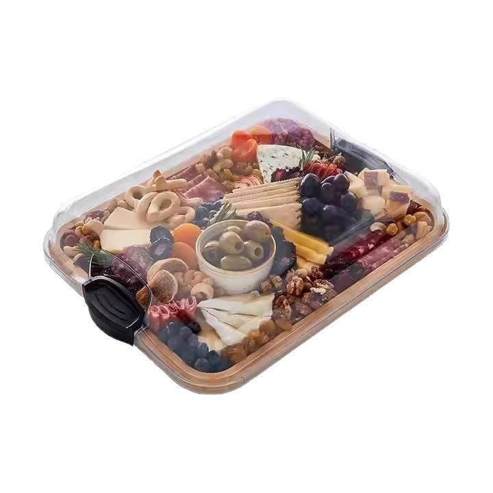 Holz-Tray mit Glas-Abdeckung – Bild 3 | LuxeStyle