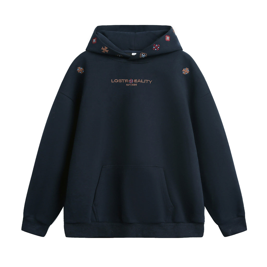Ethnischer Hoodie mit Stickerei