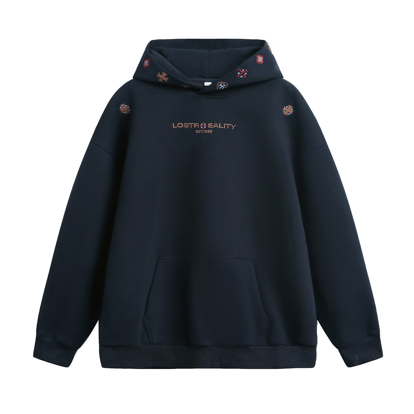 Ethnischer Hoodie mit Stickerei