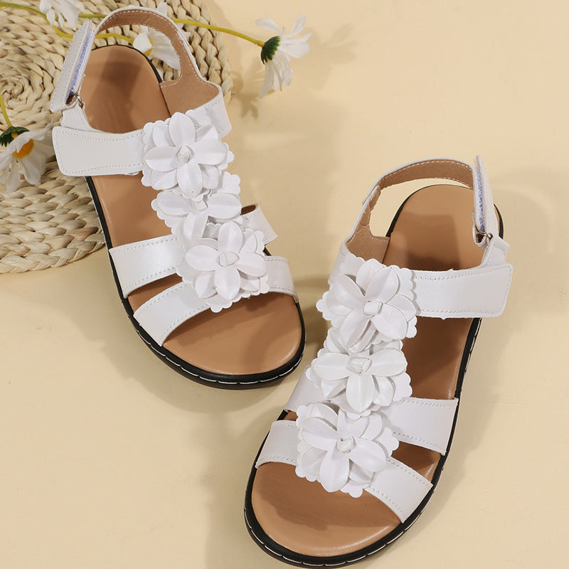 Fishmouth Sandalen mit hohlen Keilen – Mehrfarbig – Bild 7 | LuxeStyle