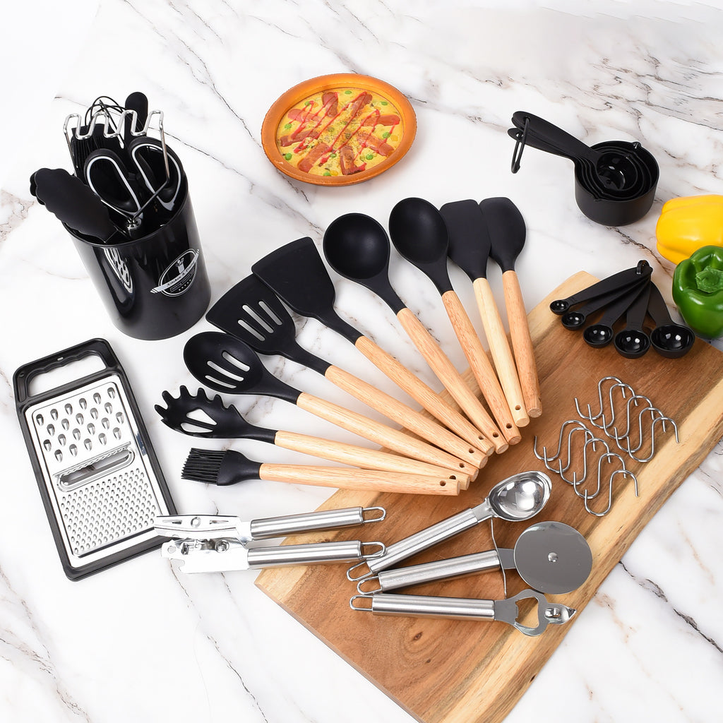 44-teiliges Küchenhelfer-Set mit Holzgriff · 44 Stück – Bild 11 | LuxeStyle