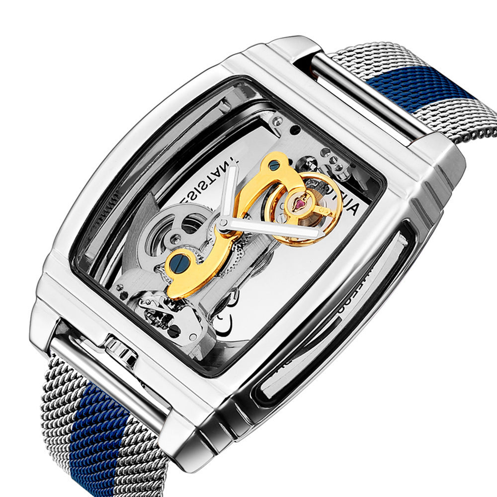 Mechanische Armbanduhr mit Energieanzeige | LuxeStyle
