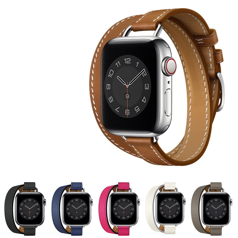 Armband für Apple Watch, Leder, schmal – Bild 2 | LuxeStyle