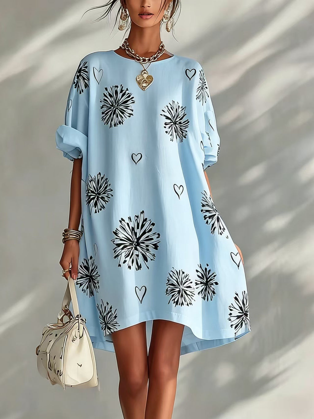 Blumenkleid mit Herzen