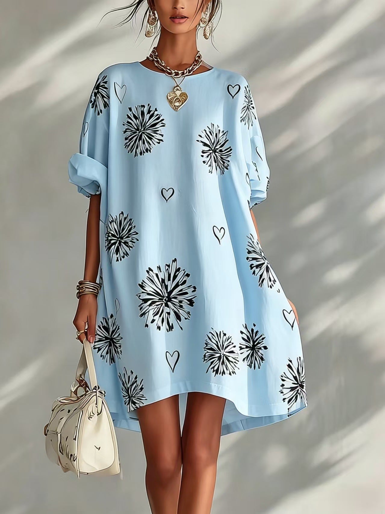 Blumenkleid mit Herzen