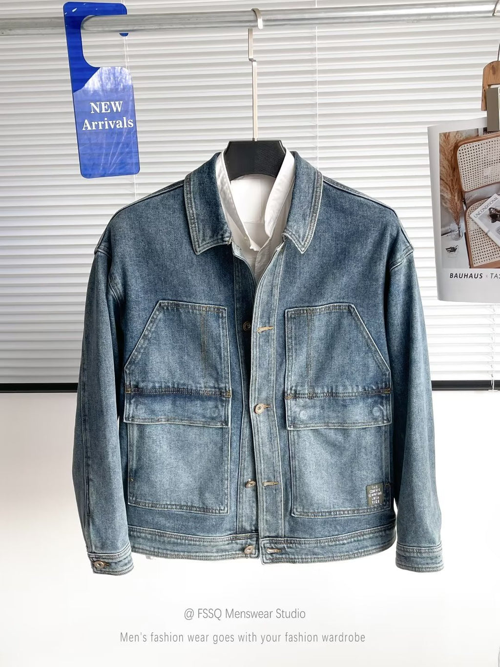 Herren Jeansjacke im Slim Fit – Ansicht 6