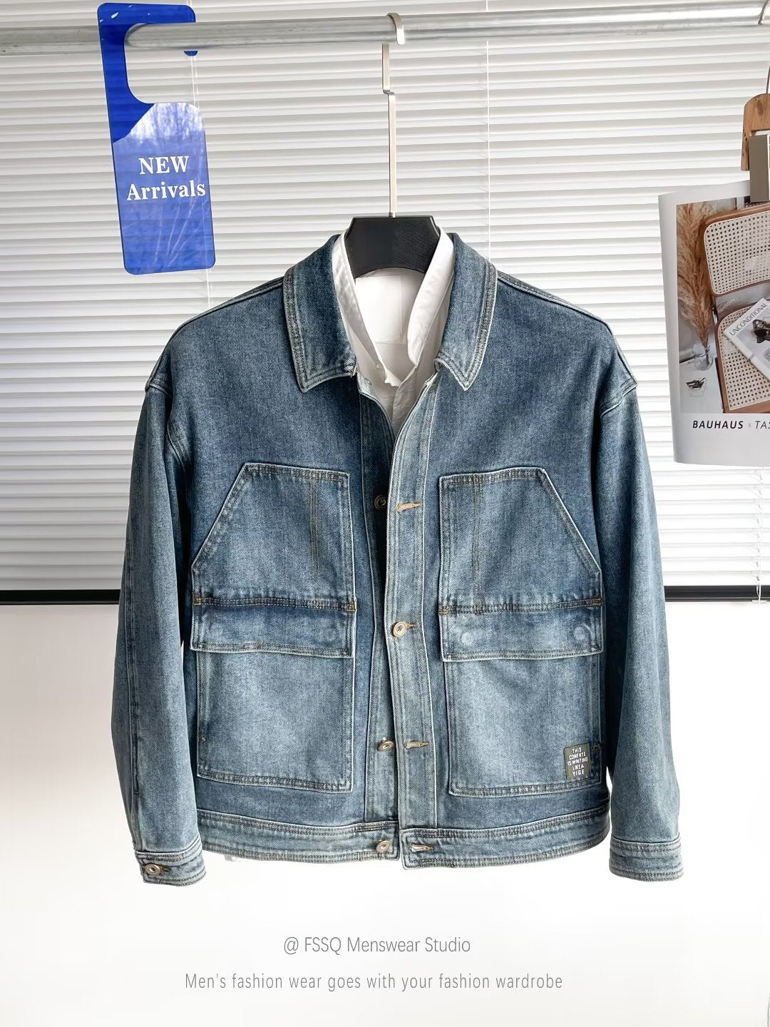Herren Jeansjacke im Slim Fit – Ansicht 6