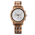 Armbanduhr aus Holz mit Chronograph und Kalender – Bild 2 | LuxeStyle