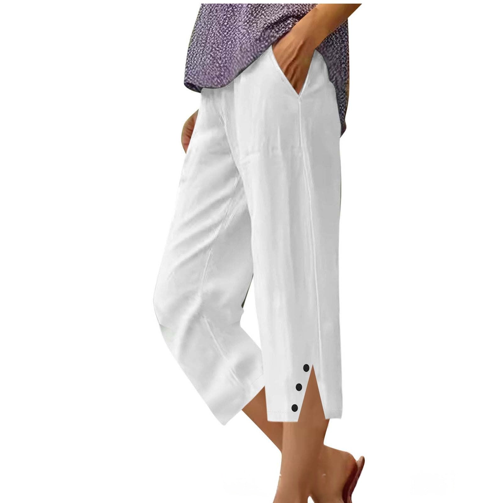Loose Fit Stoffhose mit Taschen