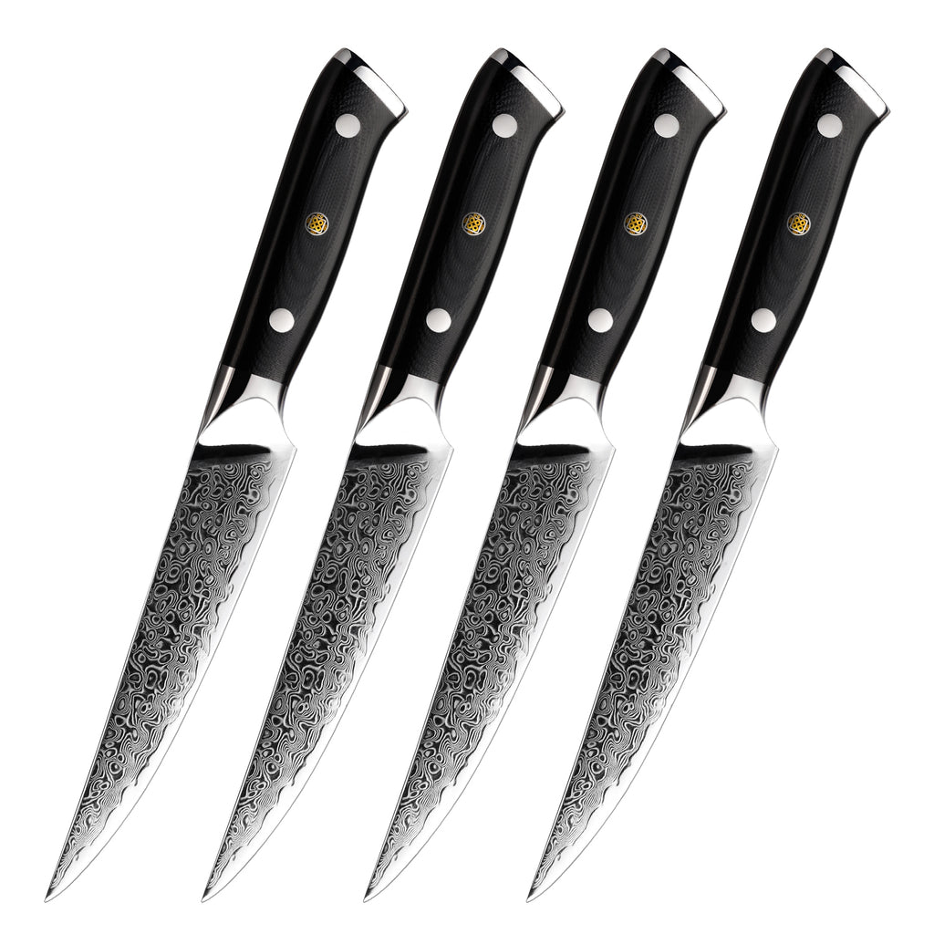 Damast-Steakmesser-Set für den Haushalt