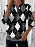 Damen Langarm Christmas-Print Sweatshirt – Bild 3 | LuxeStyle