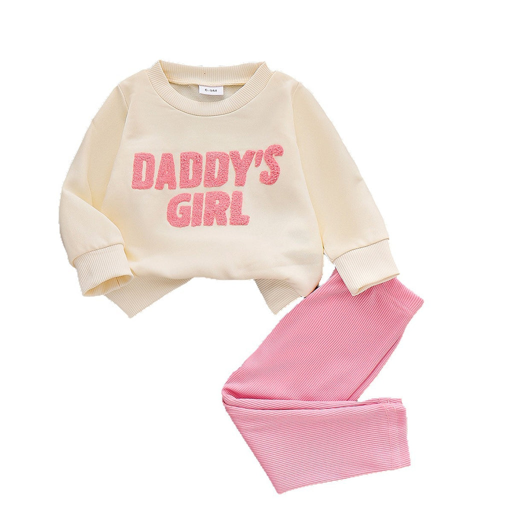 Sweatshirt- und Hosen-Set mit Buchstabenmuster – Bild 3 | LuxeStyle