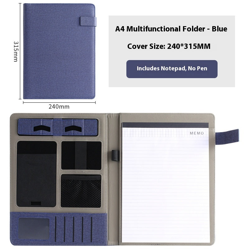 A4 Leder Ordner mit Multifunktion | LuxeStyle