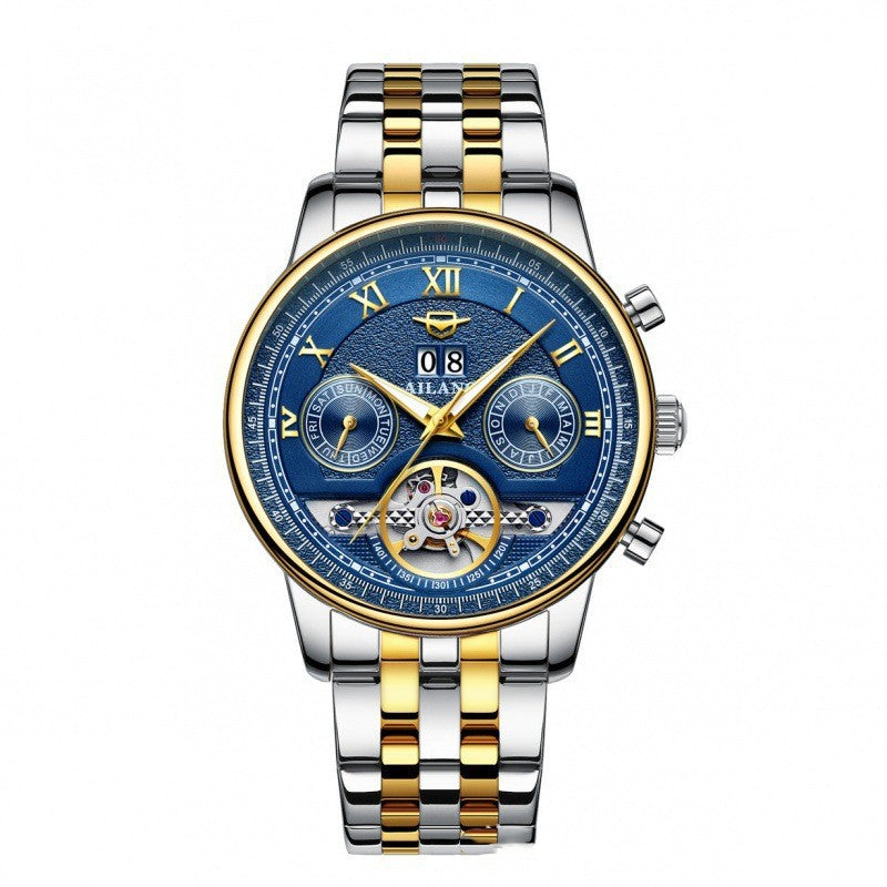 Automatische Mechanische Herrenuhr Sun Moon Stars