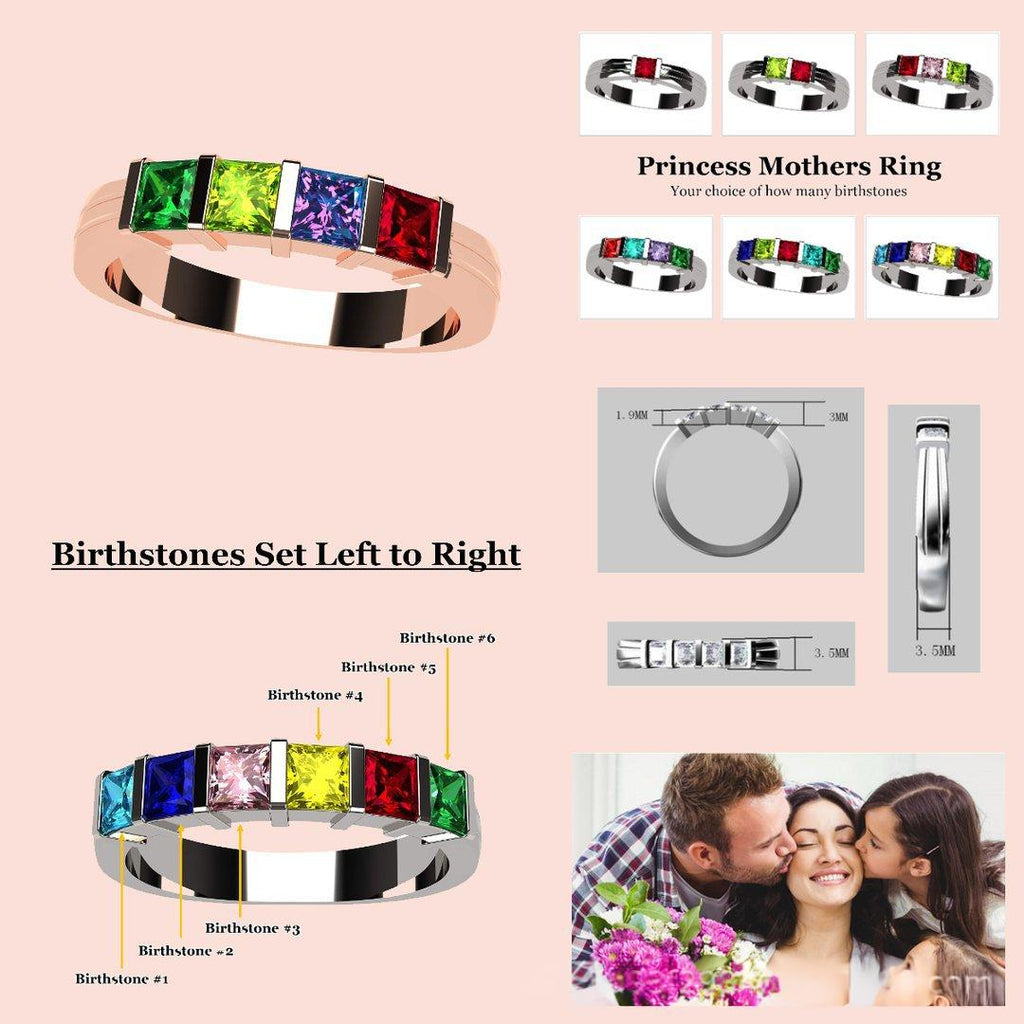 Eleganter Valentinstag-Ring im Quadrat-Design