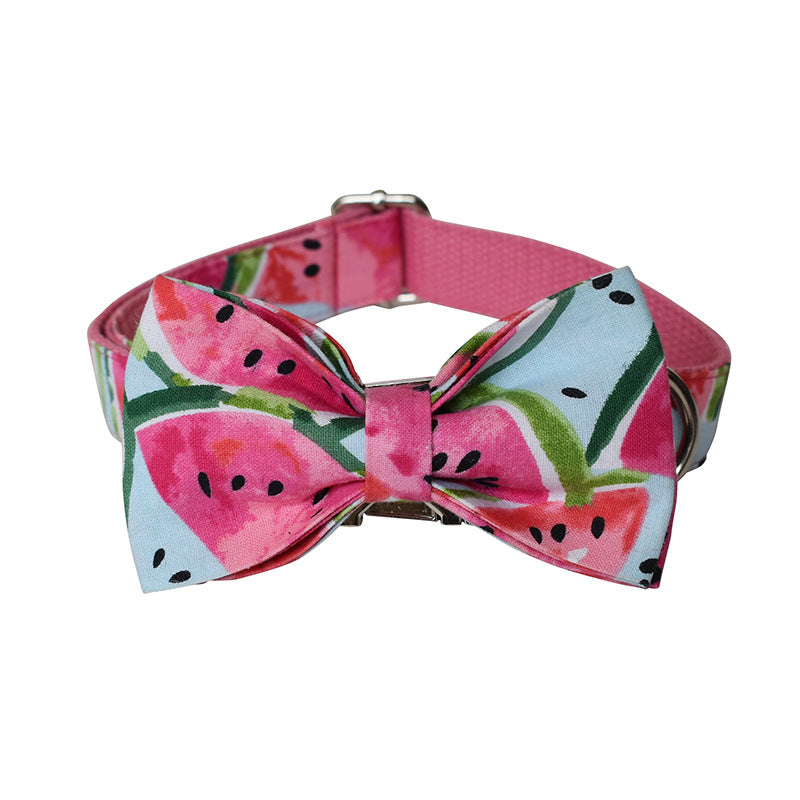 Hundehalsband und Leine im Blumenmuster – Bild 2 | LuxeStyle