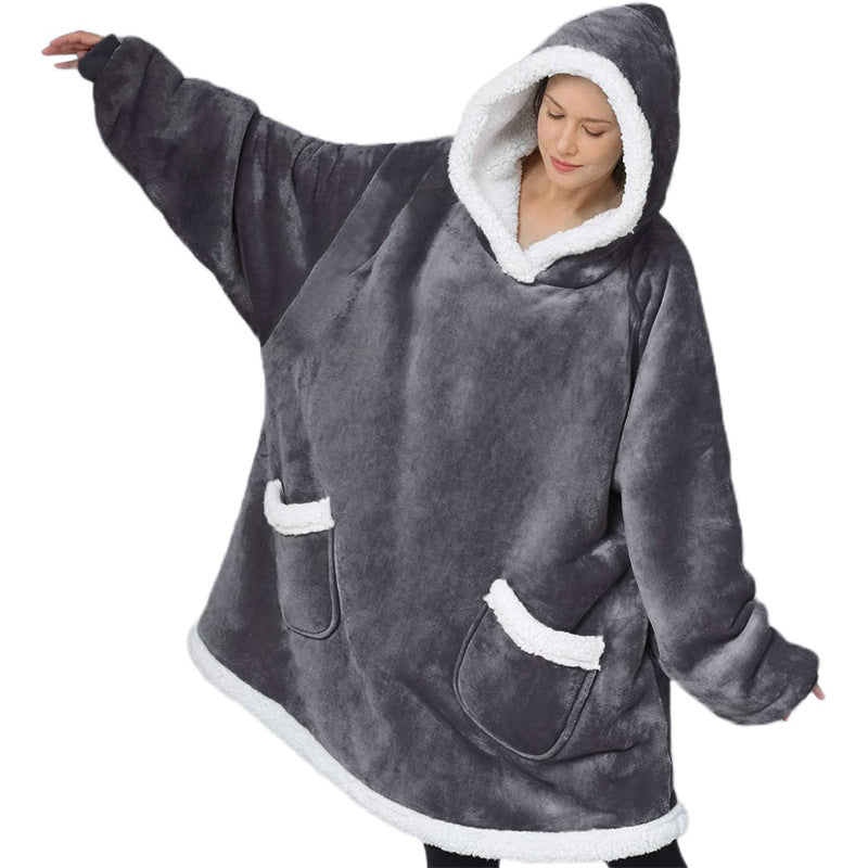 XXL Hoodie-Decke mit Taschen für Sie & Ihn