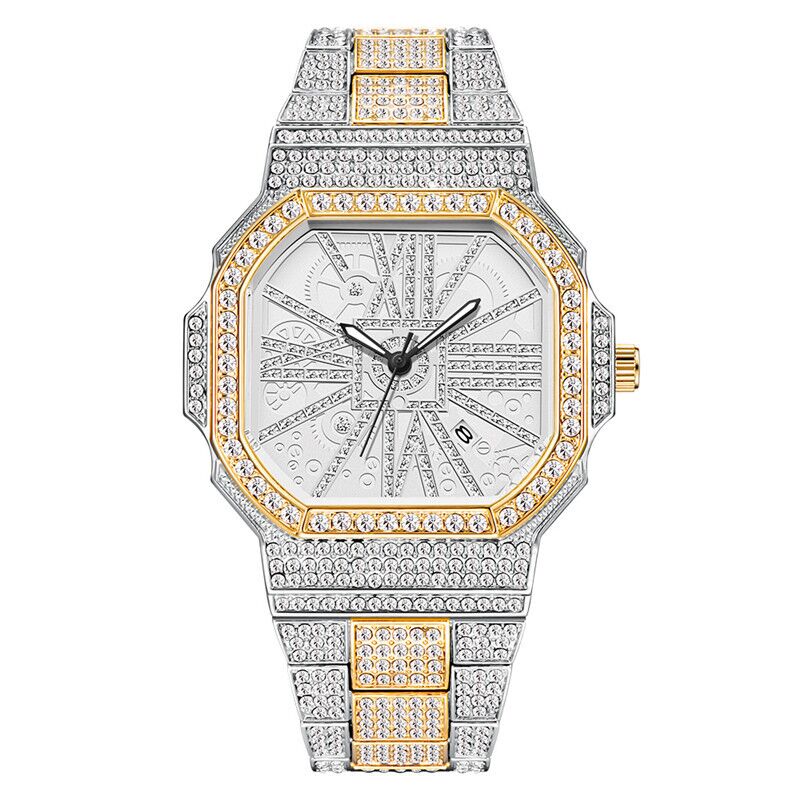 Quadratische Wasser-Diamant-Uhr – Bild 2 | LuxeStyle
