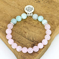 Rosenquarz-Lotus-Armband | LuxeStyle