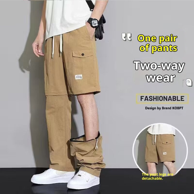 Herren-Cargo-Pants, 2-in-1