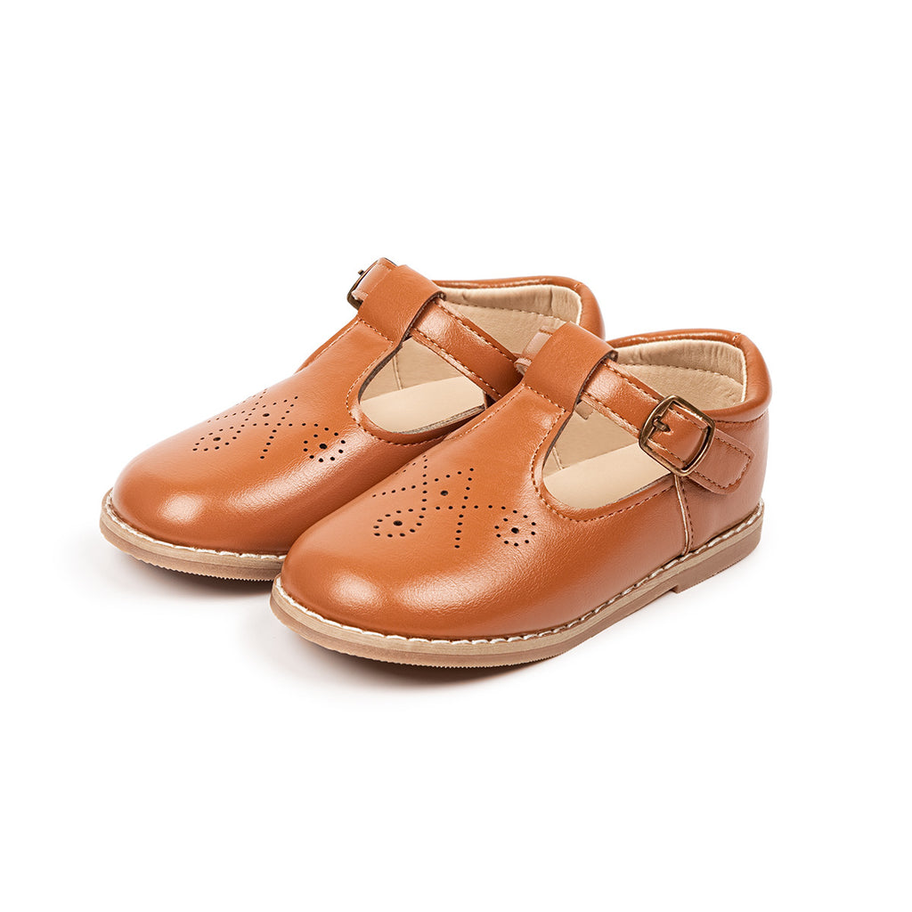 Mädchen-Leder Schuhe britischer Stil