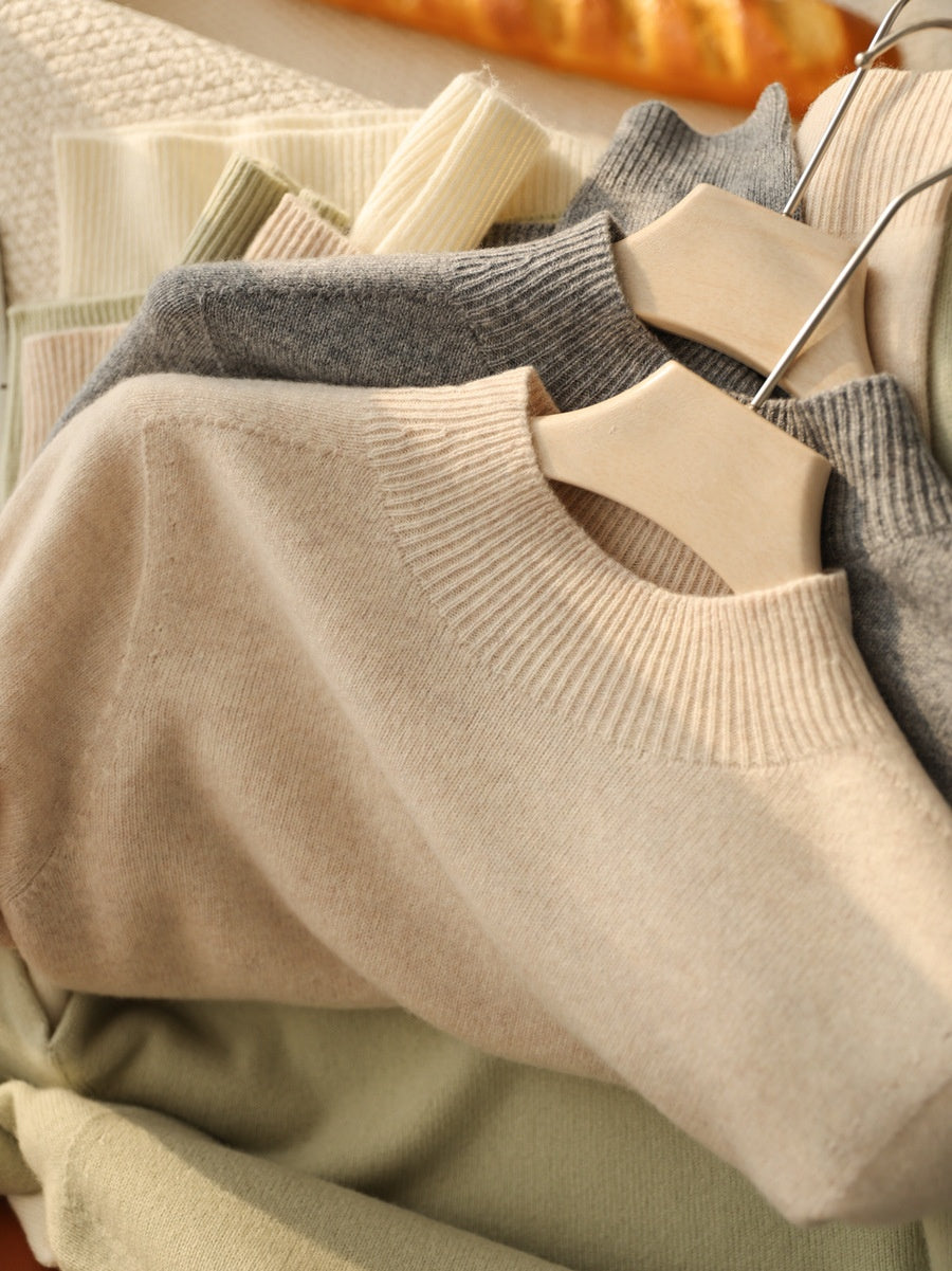 Vielseitiger Seamless Wollpullover aus Merinowolle
