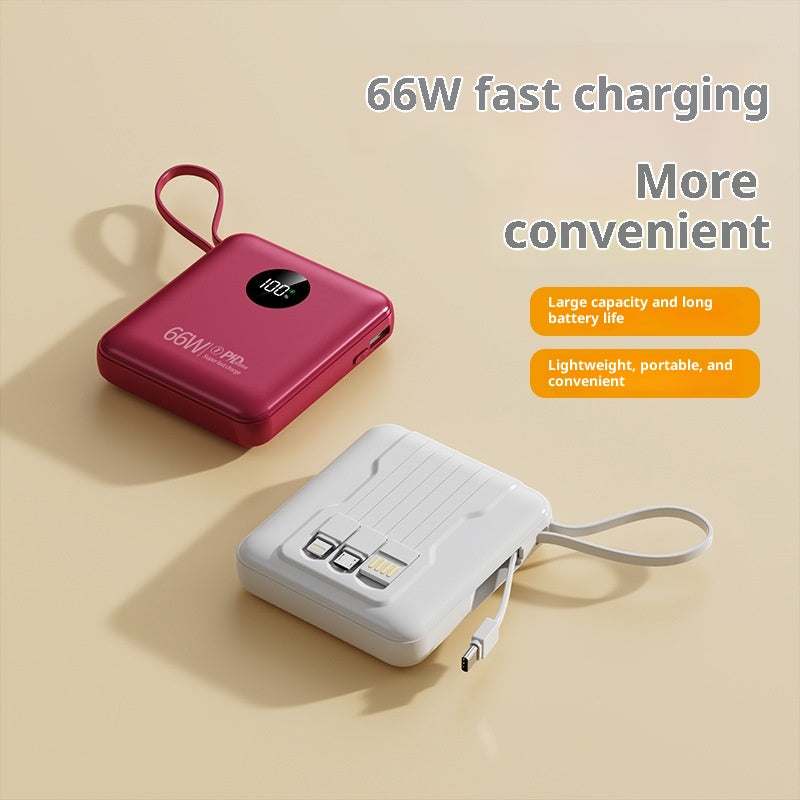 Powerbank 10000 mAh mit integriertem Kabel