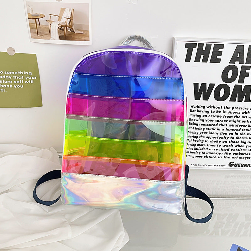 Transparenter PVC Rucksack mit grossem Fassungsvermögen – Bild 5 | LuxeStyle