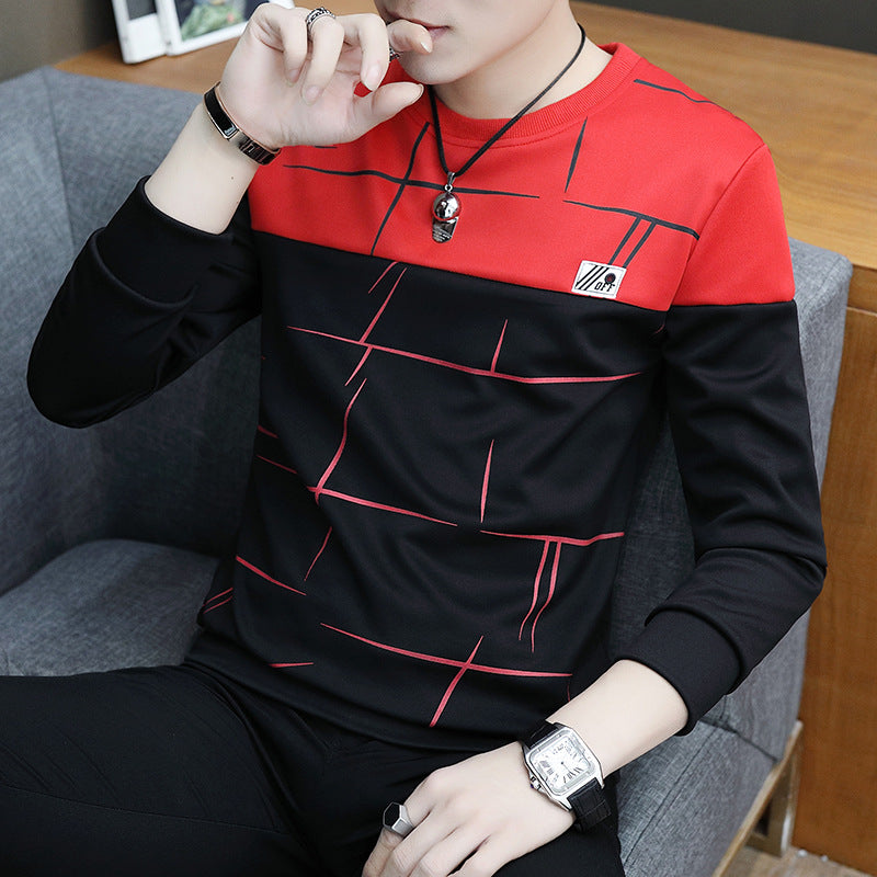 Herren Colorblock Sweatshirt Streifen