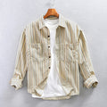 Herren Corduroy Hemd im Retro-Streifen-Look – Bild 5 | LuxeStyle