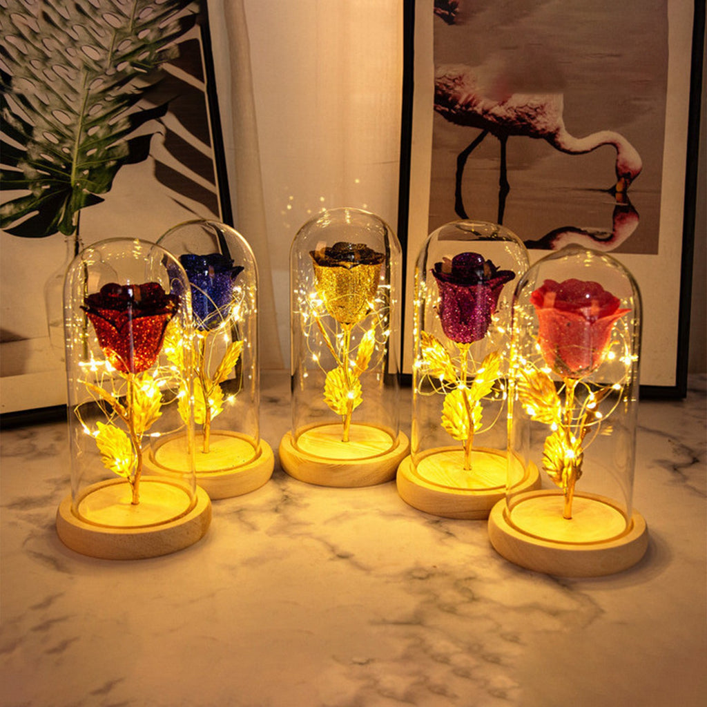 Ewige Rose mit LED-Licht