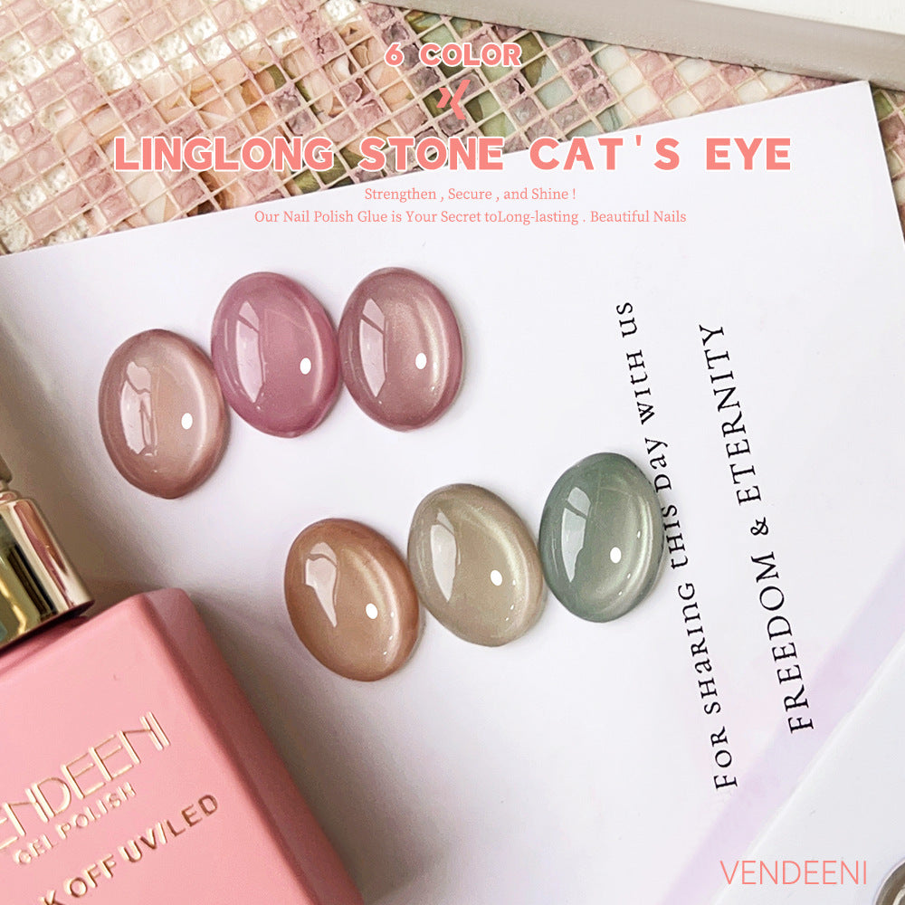 Linglong Stone Cat Eye UV Nagellack-Set – Bild 3 | LuxeStyle