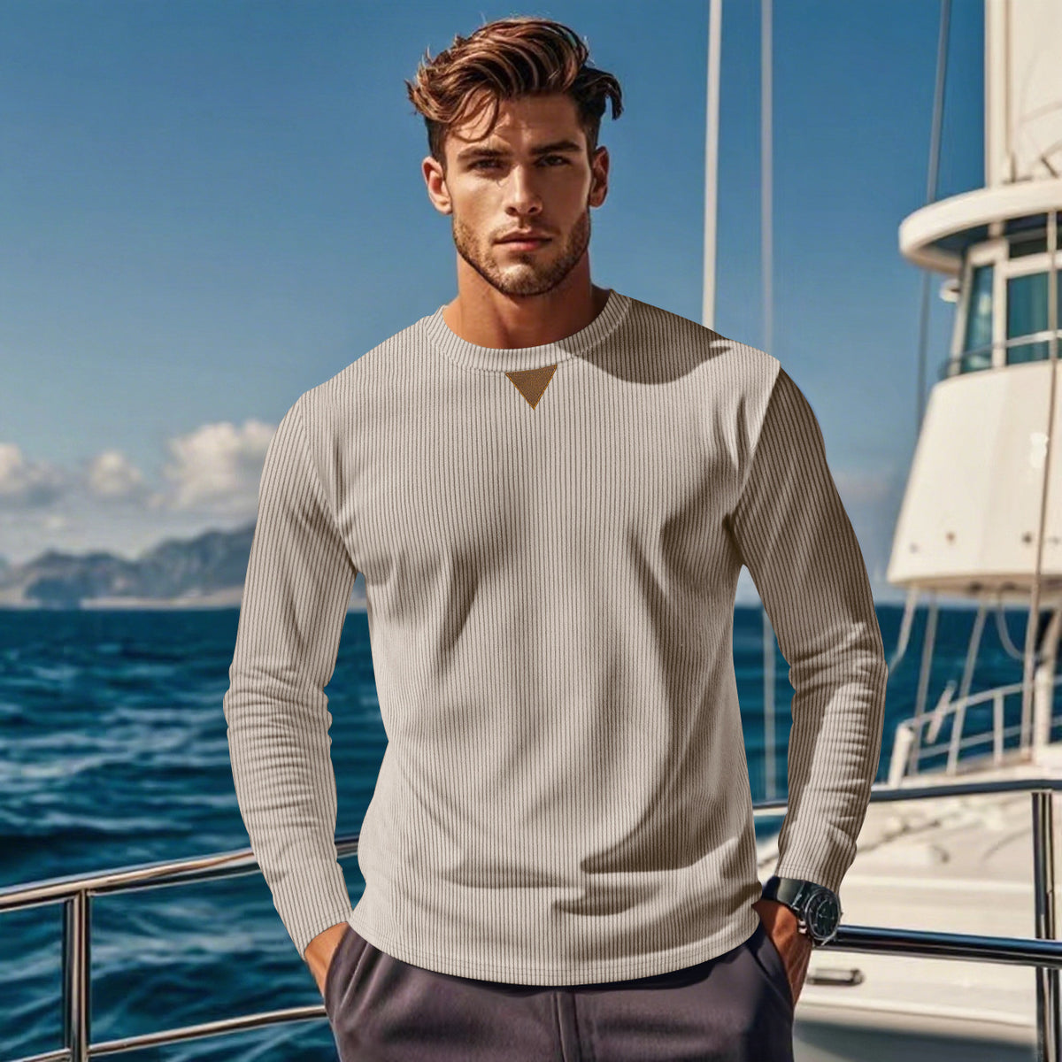 Herren Cord-Pullover | LuxeStyle